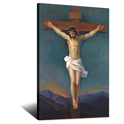 Jesus Bibel, Kristus, Gud, affisch, Jesus Kristus på korset, duk, konst, affisch, bild, modern, kontor, familj, sovrum, dekorativa affischer, gåva, väggdekor, målning, affisch, 40 x 60 cm (16 x 24 tum)