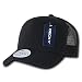 DECKY 6 Panel Curve Bill Trucker Cap, Black