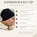Deresina Chemo Headwear, Unisex Sleep Cap - Ultra-Soft Breathable Viscose Beanie for Medical Hair Loss, Alopecia (Mink - One Size)