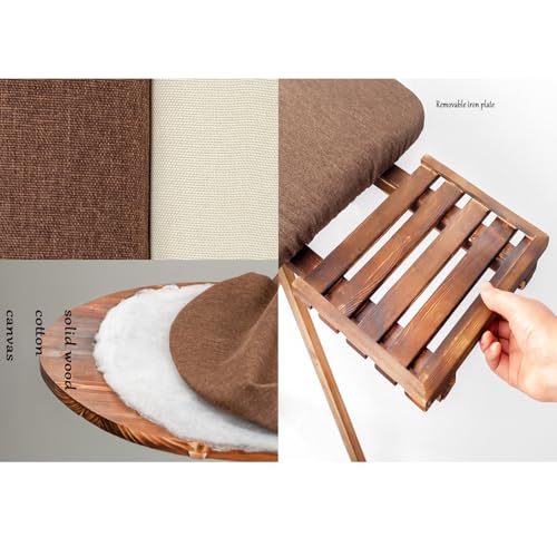 Ironing Board Table Folding Solid Wood Iron Stand, Lightweight Ironing Board Stand, Foldable, Non-slip, Height-adjustable - Image 4