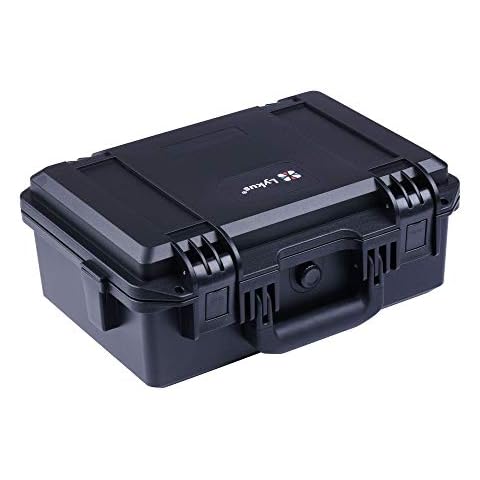 Lykus HC-3310 Waterproof Hard Case with Customisable Foam Insert, Interior Size 33x21x13.5 cm, Suitable for Pistol, DSLR Camera, Small Drone, Camcorder, Action Camera, and Others Cover