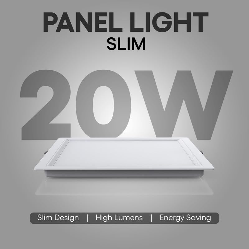 Image of Hi-Fi OLLO Polycarbonate 20-watt Square Led Downlighter| Recessed Led Downlight|Led Ceiling Light for Home and Hall|Cut Out: 68 mm, Color: Natural White (4000K) Pack of 8