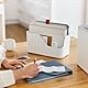 Rotho MyPaper Set Dokumentenorganizer MY PAPER Plus, Kunststoff (PP) BPA-frei, weiss/rot, (40.0 x 29.2 x 46.5 cm)