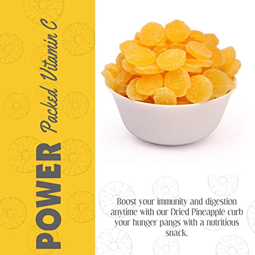 Image of 20-20 Dry Fruits Dried Pineapple Jar 400g (200g*2)| Dehydrated Fruit | Rich in Vitamins A & C | Supports Immune Health & Digestive Wellness | Vegan | No Preservatives| No Added Sugar (Pack of 2)