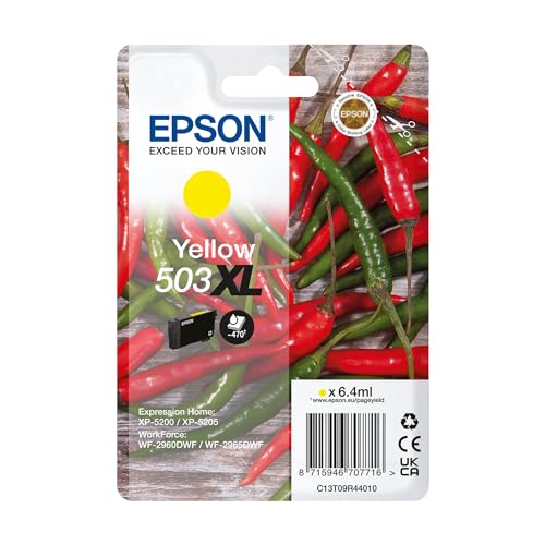 Epson 503XL Chillies, Genuine Yellow Ink Cartridge