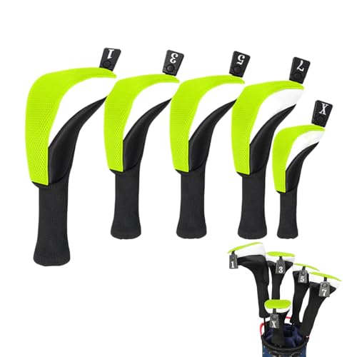 Couvre-club de golf anti-poussière hybride pour stopper les rayures des têtes de bois de parcours
