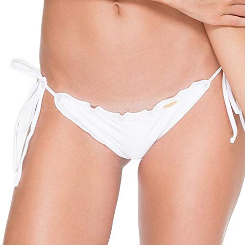 Luli Fama Women's Cosita Buena Wavy Tie-Side Brazilian Bikini Bottom