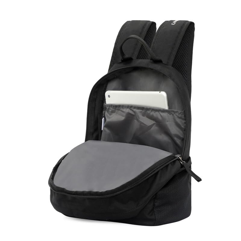 Image of UNITED COLORS OF BENETTON Citron Unisex Polyester 2 Compartment 12 L Casual Backpack - Black