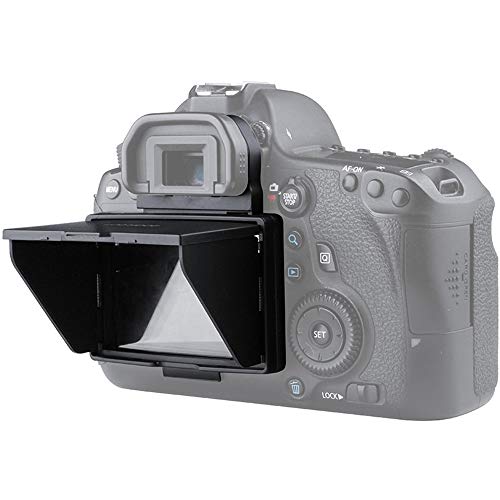 Protector de pantalla 6D con parasol de cámara profesional para Canon 6D Mark I 6