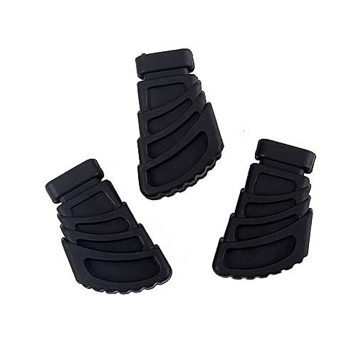 HEMOTON Drum Seat Feet Drum Rack Feet for Drum Cymbal Stand 3 Pack Large Size Drum Stand Feet Pads Wc10 Black