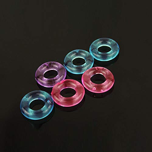 ペニスリング 男性用 コックリング グランスリング シリコンサック ソフト 拘束 smグッズ 色ランダム 10点セット - 画像3