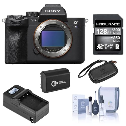 Sony Alpha a7S III Mirrorless Digital Camera Body Bundle with ProGrade 128GB UHS-II V90 SD Card, Extra Battery
