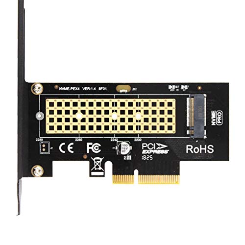 JEYI SK4 Pro M.2 NVMe SSD NGFF to PCIE X4 Adapter M Key Interface Card Suppor PCI Express 3.0 x4 2230-2280 Size m.2 Full Speed