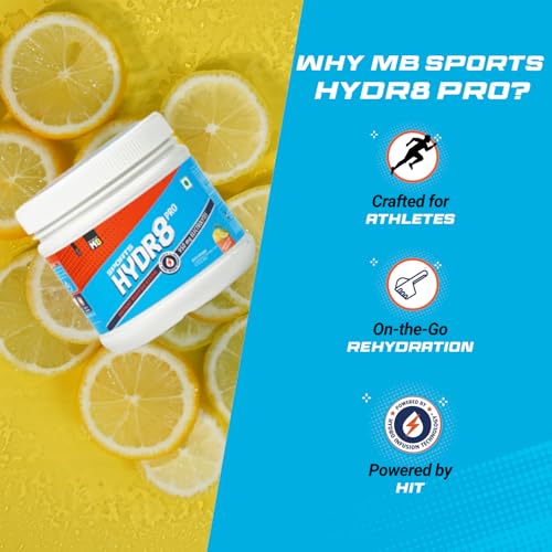 Image of MuscleBlaze Sports Hydr8 PRO (Lemon Lime, 300g, 30 Servings) 950mg Electrolytes | For Instant Rehydration & Energy