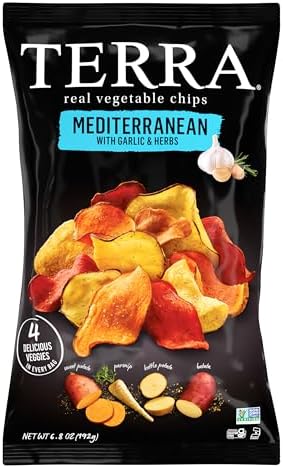 Terra Vegetable Chips, Mediterranean Garlic & Herbs Vegetable Chips, 6.8 Oz