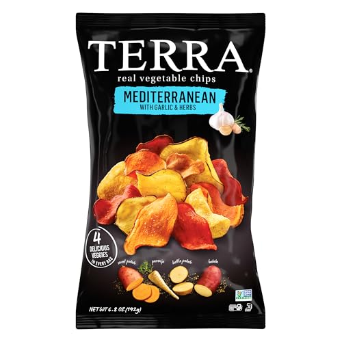 Terra Vegetable Chips, Mediterranean Garlic & Herbs Vegetable Chips, 6.8 Oz