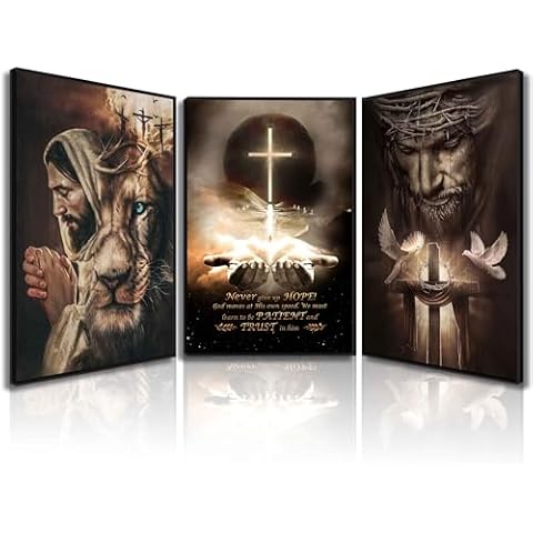 GXYARTB Jesus Lion Wall Art Cover