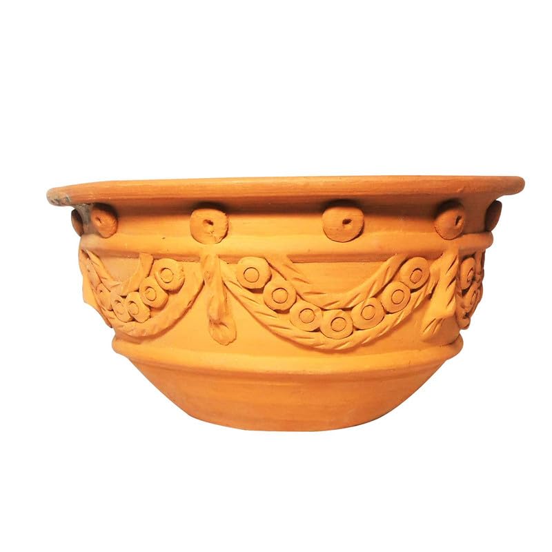 CHOICECLAY Terracotta Design Round Basket | Enhance Your Outdoor Space with Charm and Versatile Planting Options (B0D1TFFDT4) Amazon Price History, Amazon Price Tracker