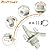 Upgraded 385311641 RV Water Valve Kit by Blutoget- RV Toilet Valve Fit Sealand Dometic Toilets 300, 301 310, 311, 320, 321 Series Pedal-flush Toilet Fits for Camper Trailer Toilet Pedal flush Toilets