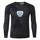 [HOOMAI] (ホーマイ) アベンジャーズ ヒーロー tシャツ メンズ コスチューム 半袖 長袖 ジャスティスリーグ コスプレ ハロウィン 仮装 大きいサイズ L 六角形長袖