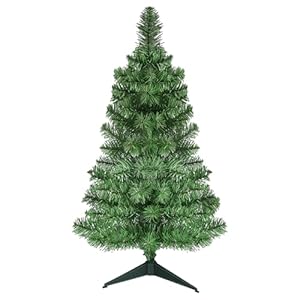 3Ft Premium Artificial Small Mini Christmas Tree for Tabletop,Home, Office, Indoor and Outdoor Decor,Holiday Decoration,Easy Assembly Metal Hinges & Foldable Base 160 Branch Tips Green Tree