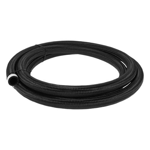 HEROFFIX 12ft AN16 Fuel Line Hose 16AN Vacuum Hose Automotive Fuel Hose 12ft 0.87"ID 1.16"OD Black CPE Rubber,Nylon Braided