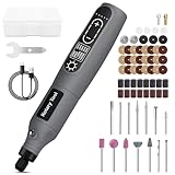 Mini Cordless Rotary Tool, 5-Speed 3.7V USB Rechargeable Rotary Tool Kit with 68 Accessories – Multi-Purpose Power Tool for Sanding, Polishing, Drilling, Engraving, DIY Crafts & Home Projects​