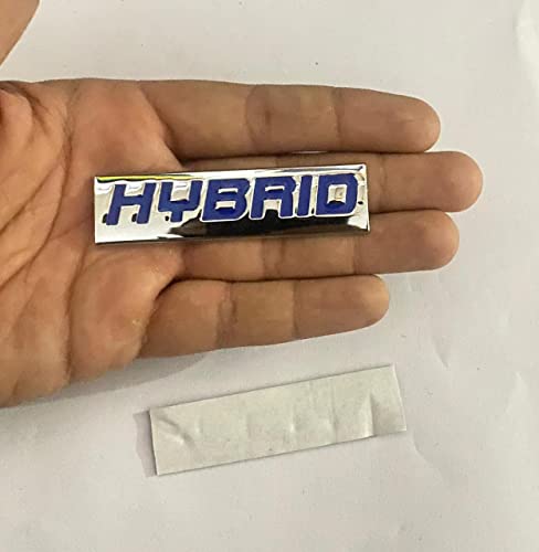 Image of Emblems for Car & Bike Metal Lo.go and Grill Me.tal Lo.go, Auto Accessories for Car Emblem 3D Badge Auto Racing Sport Sticker Grand Tourer Decal. (Hybrid Chrome Blue Sticker)