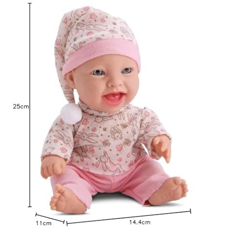 Bambola Boneca Baby Babilina Mini Soninho 23cm