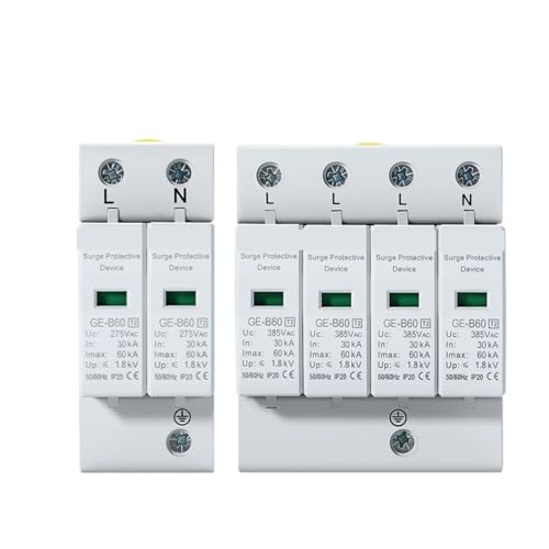 Protector contra sobretensiones 2P AC275V 100KA para cuadros eléctricos de bajo voltaje