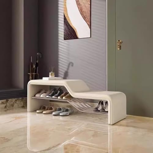 SXZenSpace Shoe-changing bench,Upholstered Shoe Storage Bench, Modern Entryway with Comfortable Seating for Living Room, Bedroom, and Hallway