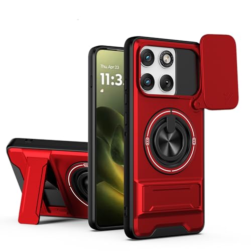 Case �Ή��@�� for Motorola Edge 70, �Ή��@�� for Motorola Moto X70 Air ���C�f���A���X�^���h�t���X�}�z�P�[�X Red