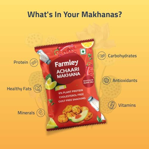 Image of Farmley Achaari Makhana | Roasted In Olive Oil | 51g