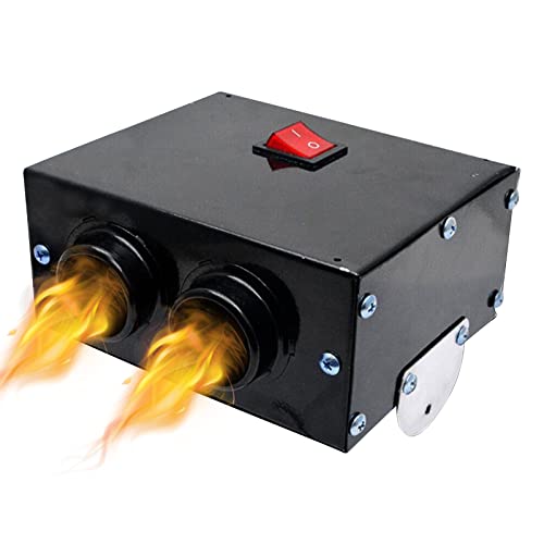Chauffage de voiture portable 12V dégivreur de pare-brise hiver 2 trous