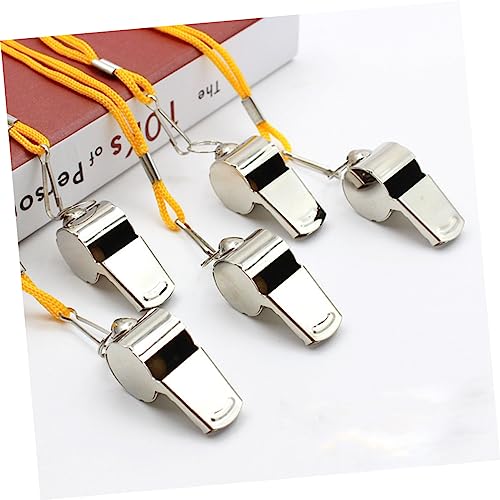 Silbatos deportivos de acero inoxidable 5 piezas miniatura 5