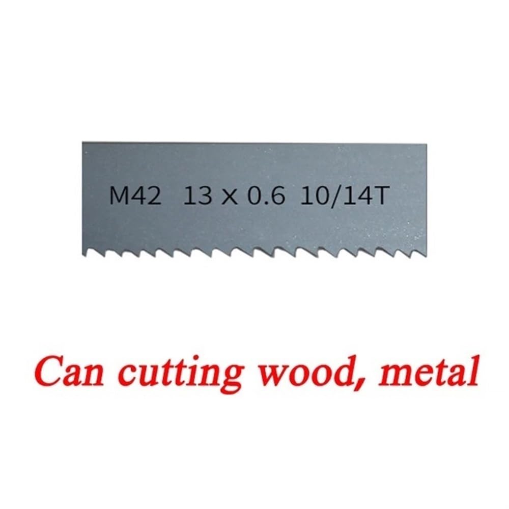 Brzeszczot piły, Brzeszczoty taśmowe bimetaliczne 10-14TPI, brzeszczot do piły taśmowej 13x0,6 mm, 3/4 cala M42 cięcia aluminium 1 szt(70 1/2 inch)