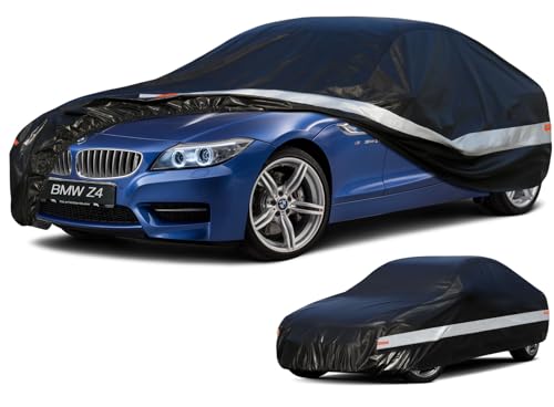 Image of 10 Layers Car Cover Custom Fit for BMW Z4 E85, E89, G29 (2009-2026), Waterproof All Weather for Automobiles, Outdoor Full Cover Sun Dust Rain Protection with Cotton. Black