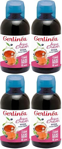 Boisson drainante Gerlinéa 500 ml au cassis votre alliée légèreté durant vos journées de bureau