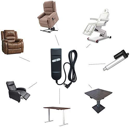 Huachuang Recliner Hand Control,Controller,recliner remote control,for recliner armchair or lift,with slingshot line,2 buttons,5 pin,1 motor controller - Image 3
