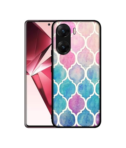 Image of Patterns Art Design Premium 2D Printed Metal Back Case Cover for Vivo V29E 5G