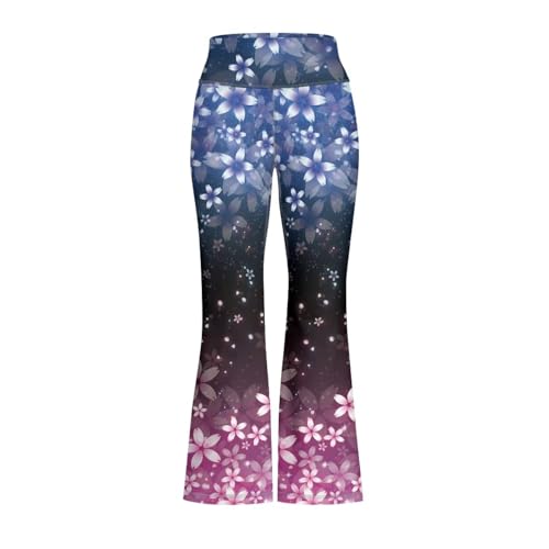 Cherry Blossom Girls Flare Leggings Cute Bell Bottoms for Teen Girls Wide Leg Sweatpants for 5-14 T2
