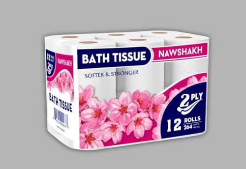 Nawshakh Bath Tissue, 2-Ply, 12 Rolls, 264 Sheets per Roll image 2