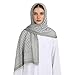 BXT Jacquard Muslim Hijab Scarf for Women Soft Lightweight Instant Arab Headscarf Fashion Breathable Long Scarves Shawl Wrap