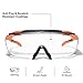 KLEIN TOOLS 03006 Over-The-Glasses Safety Glasses, Clear Lens, ANSI Z87.1+ and CSA Z94.3 Certified, Anti-Fog and Scratch Resistant, UV Protection, Fits Over Prescription Eyewear