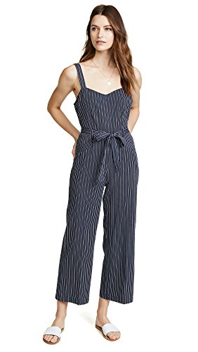 PAIGE Women's Emma Jumpsuit, Rich Navy Multi, Large
