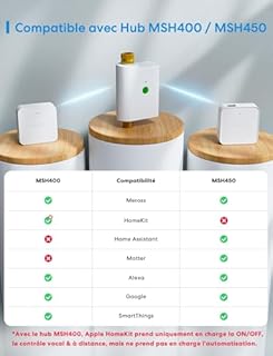Meross MST100 Programmateur Arrosage WiFi | Hub MSH450/MSH400 Requis | Arrosage Automatique & Report Pluie - APP Contrôle | Suivi de Consommation d'eau | Compatible avec HomeKit, Alexa et Google Home