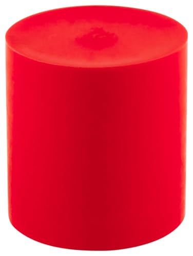 Image of Caplugs SC-3 SC Series - Plastic Sleeve Cap for Tube Ends, 10 Pack, Red LD-PE, 3.000 inch W x 1.00 inch L Threaded and Non-Threaded Tubing, Rods, Masking, Painting, Plating, Grit-Blasting (99394803)