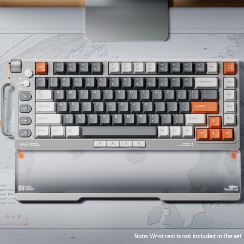 Image of nuphy Field75 HE Magnetic Switch Gaming Keyboard,Wired Keyboard,83 Keys PC Gaming Keyboard,One Knob Volume Control, Hall Effect Sensors,Adjustable Actuation,Rapid Trigger-Magnetic White Switch