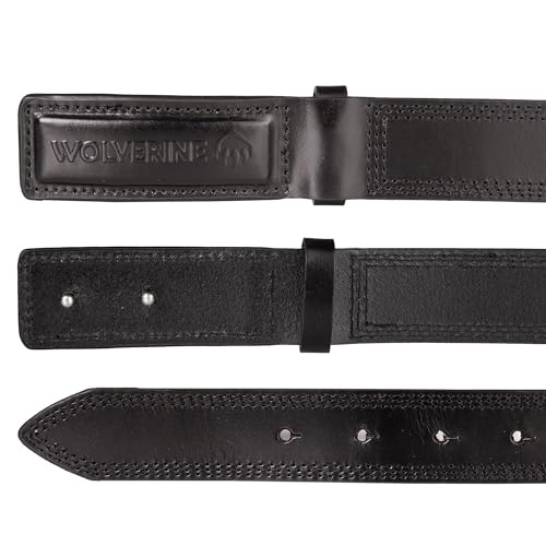 Wolverine mens Full Grain Leather Belt | Heavy Duty | Utility | Tactical | Rugged | Durable | Metal Buckle2