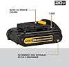 Batería DEWALT 20V MAX, compacta 1.5Ah (DCB201) 4